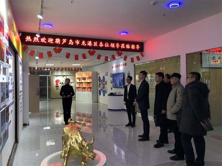 辽宁省葫芦岛市龙岗区常务副区长付国一行莅临pp电子集团考察财路大数据项目