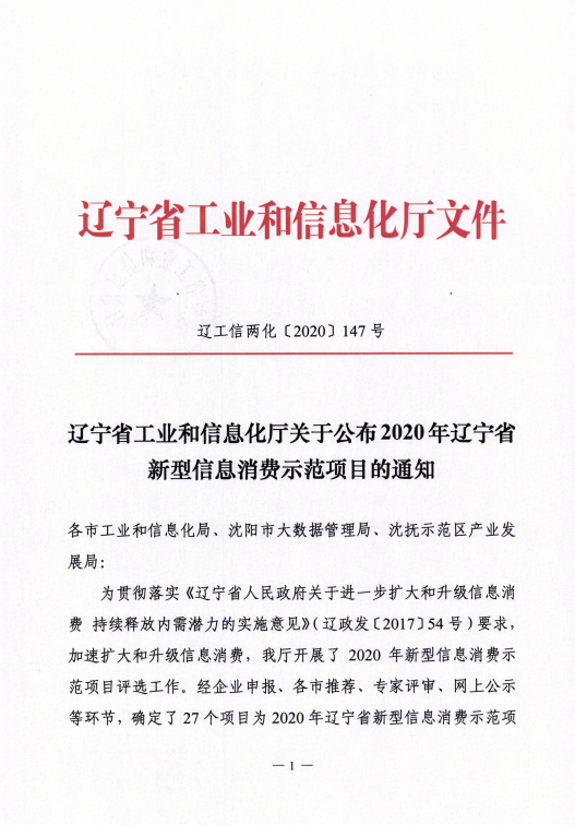 pp电子信息数字城区荣获辽宁省新型信息消耗树模项目